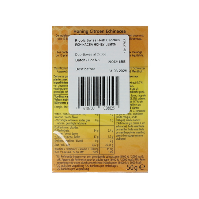 Miód cytryna echinacea duo pack 100 gram