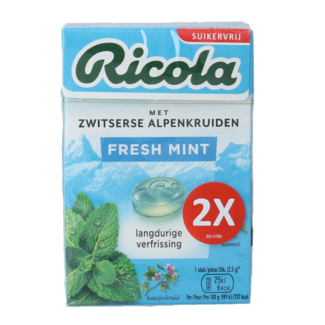 Ricola Fresh mint senza zucchero duo pack 100 grammi