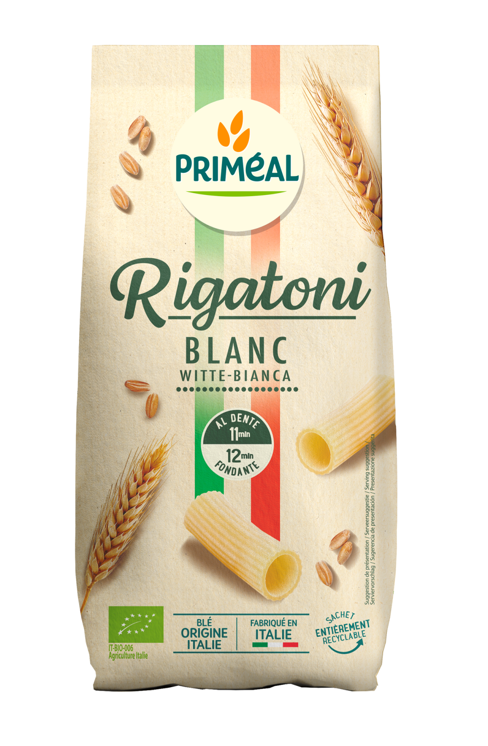 Primeal Rigatoni pasta bio 500 Grammi