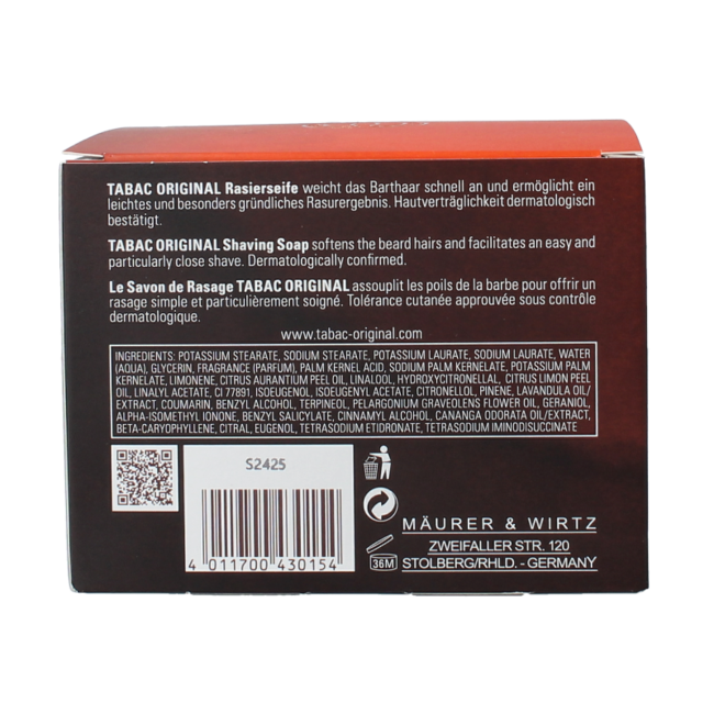 Original shaving soap bowl 125 Gram