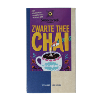 Sonnentor Thé noir chai bio 18 sachets