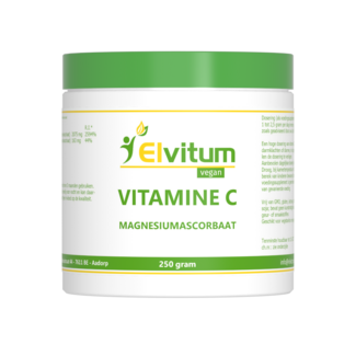 Elvitum Vitamin C powder magnesium ascorbate 250 Gram