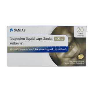 Sanias Ibuprofen liquid 400mg zuckerfrei 20 Kapseln