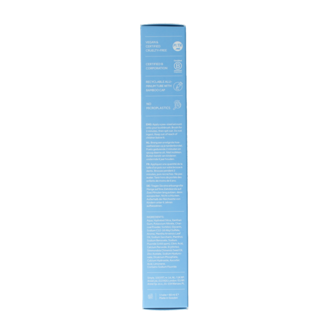 Dentifrice tube menthe fraîche 80 Millilitres