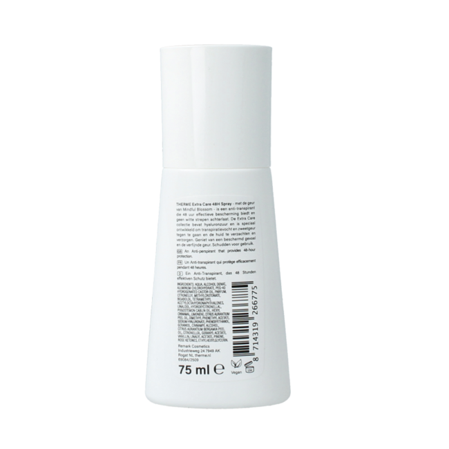 Spray anti-transpirant extra soin 75 millilitres