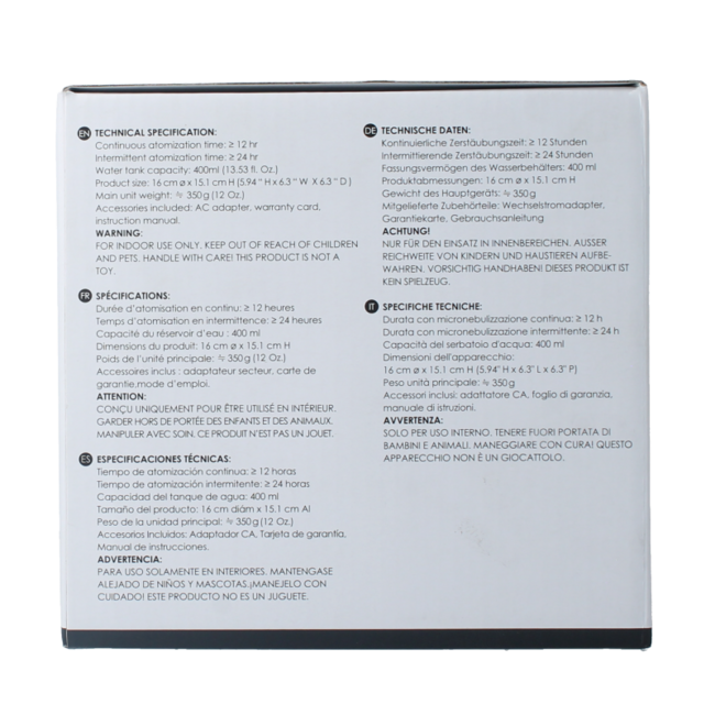 Difusor de aroma mist efecto madera 1 unidad
