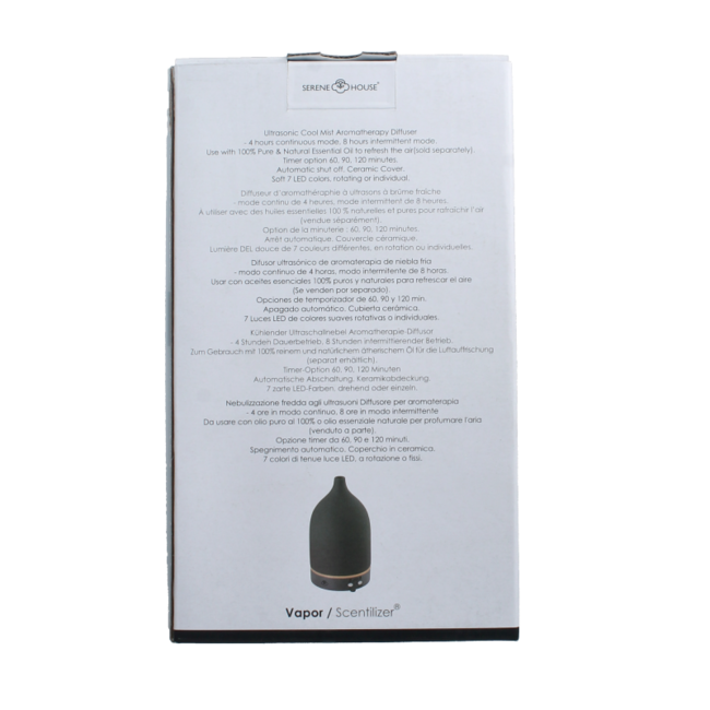 Aroma diffuser vapor antraciet 1 Stuks