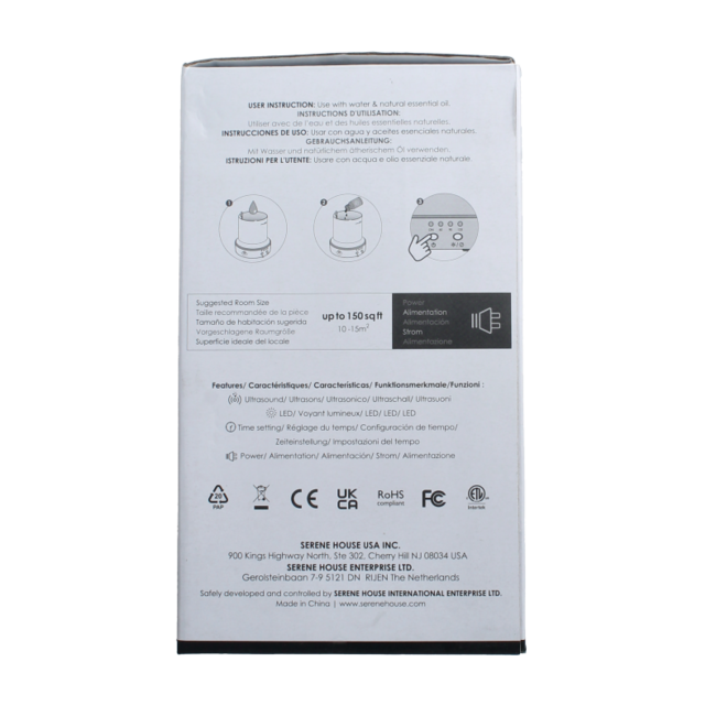 Aroma diffuser vapor antraciet 1 Stuks