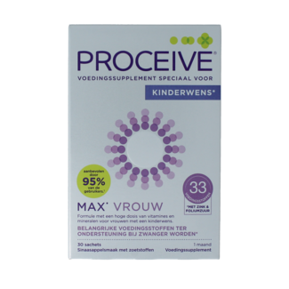 Proceive Kinderwens max vrouw sachets 30 Stuks