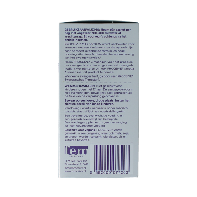 Conception Max Woman Sachets 30 Pieces