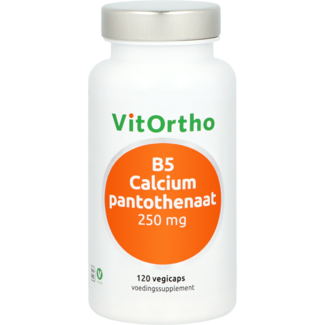 VitOrtho B5 calcium pantothenate 250mg 120 Vegetarian capsules