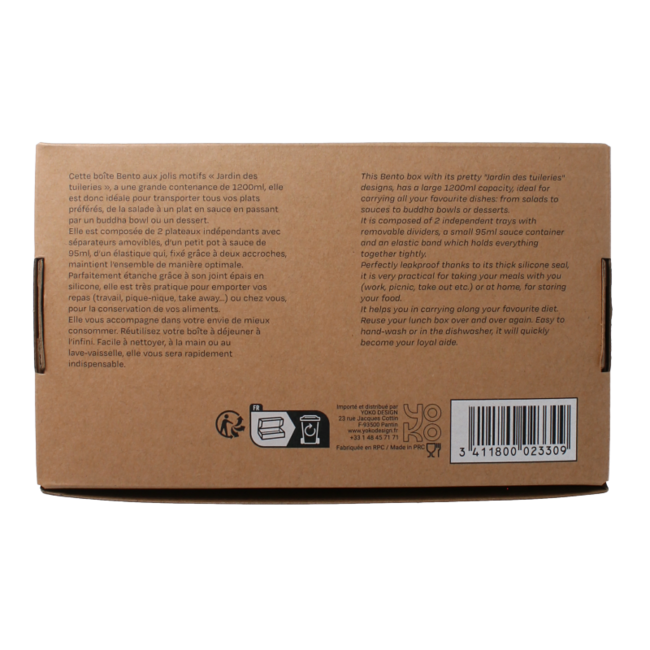 Lunchbox jardin des tuileries 1200ml 1 Stuks