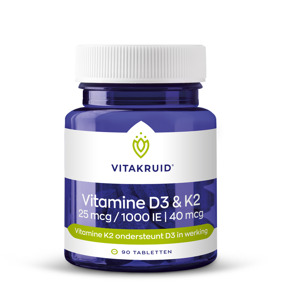 Vitakruid Vitamina D3 25mcg & K2 40mcg | 90 Compresse
