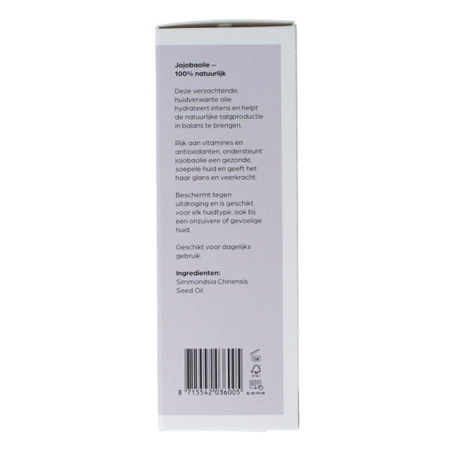 Olej bazowy jojoba tłoczony na zimno, bio, w szklanej butelce, 100 mililitrów