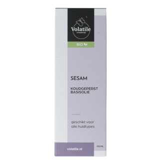 Volatile Sesame cold-pressed base oil organic glass bottle 100 Millilitres