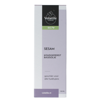 Volatile Sesame cold-pressed carrier oil organic glass bottle 100ml