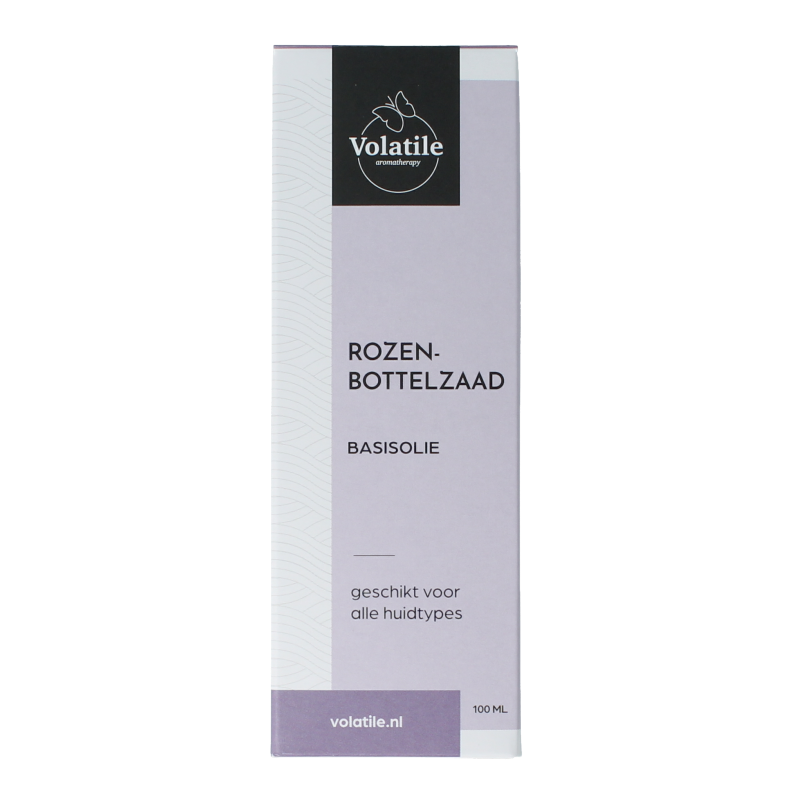 Volatile Rozenbottelzaad basisolie glazen fles 100 Milliliter