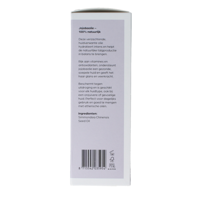 Huile de base de jojoba flacon en verre 100 millilitres