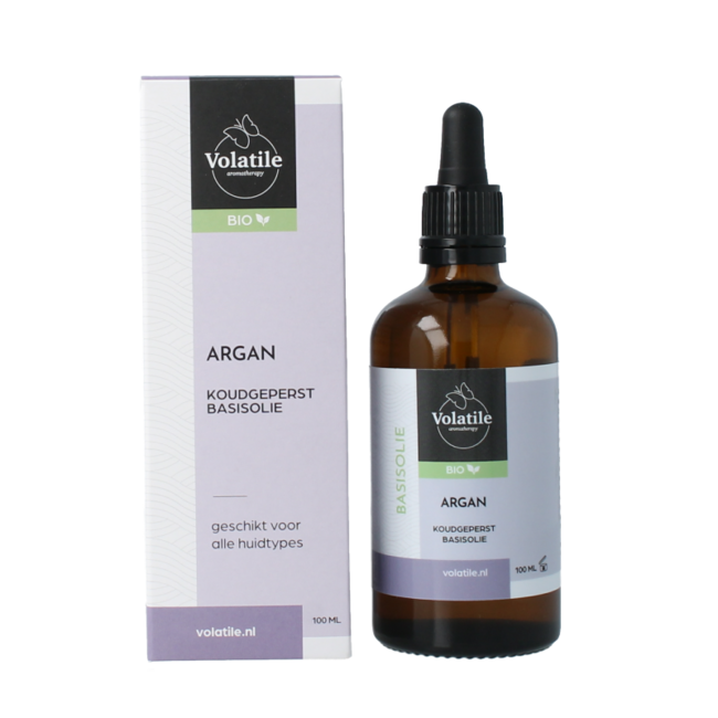 Huile d'argan de base pressée à froid bio flacon en verre 100 ml