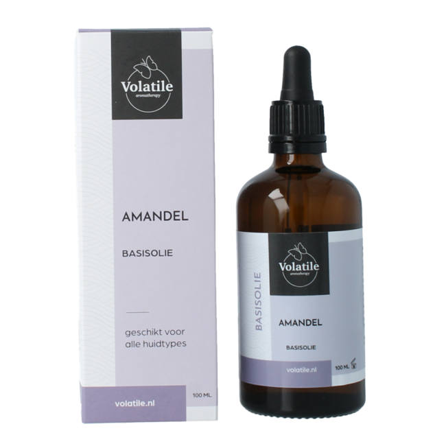 Almond base oil glass bottle 100ml