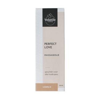 Volatile Massage oil perfect love glass with pump 100 Millilitres