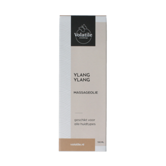 Volatile Massage oil ylang ylang glass with pump 100 Millilitres