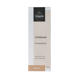 Volatile Huile de massage Overgave verre avec pompe 100 millilitres