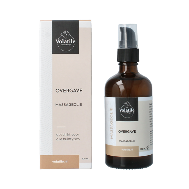 Massageöl Overgave Glas mit Pumpe 100 Milliliter