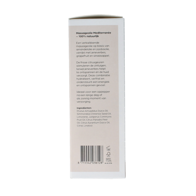 Massageöl Mediterran Glas mit Pumpe 100 Milliliter