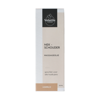 Volatile Massage oil neck/shoulder glass with pump 100 Millilitres