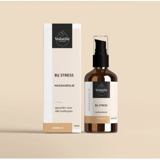 Volatile Massage oil for stress glass with pump 100 Millilitres