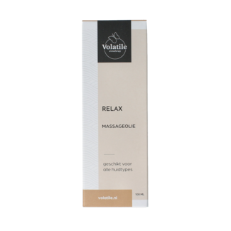 Volatile Massage oil relax glass with pump 100 Millilitres