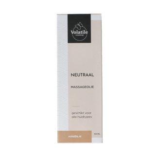 Volatile Massage oil neutral glass with pump 100 Millilitres