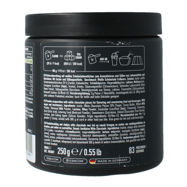 Flavn Tasty fresa y chocolate blanco 250 g