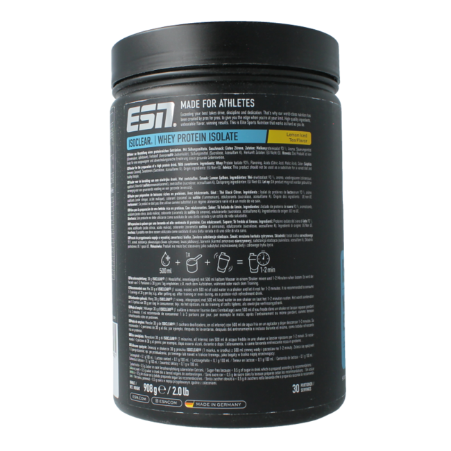 Isoclear whey isolate thé glacé citron 908 grammes