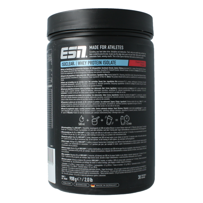 Isoclear whey isolate cereza 908 gramos