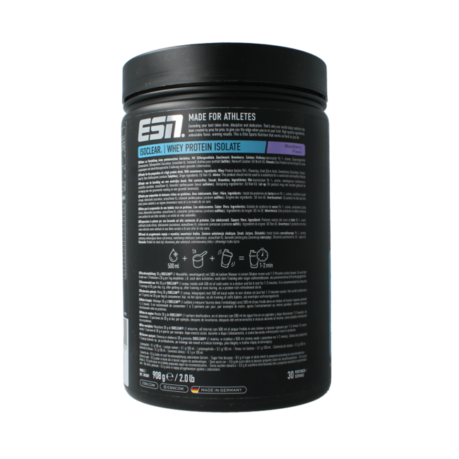 Isoclear whey isolate mûre 908 grammes