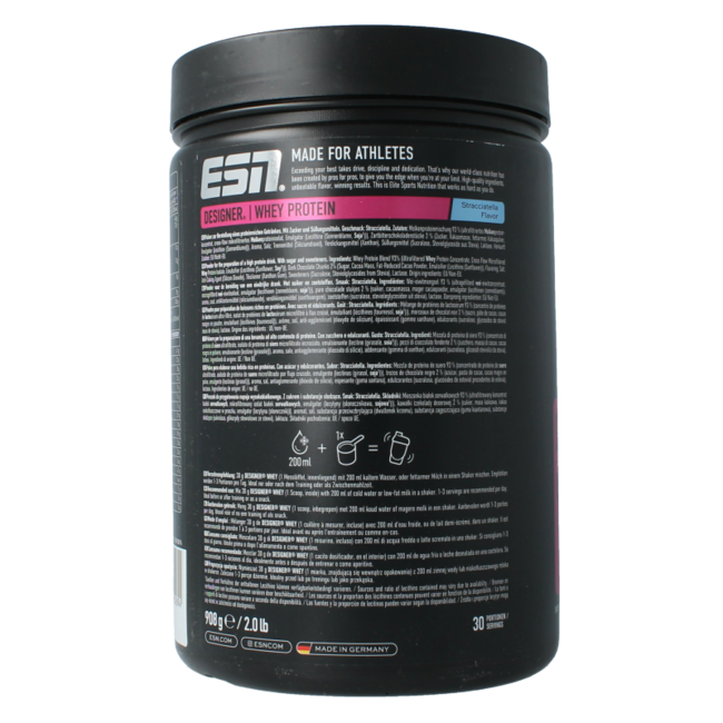 Designer whey straciatella 908 grammes