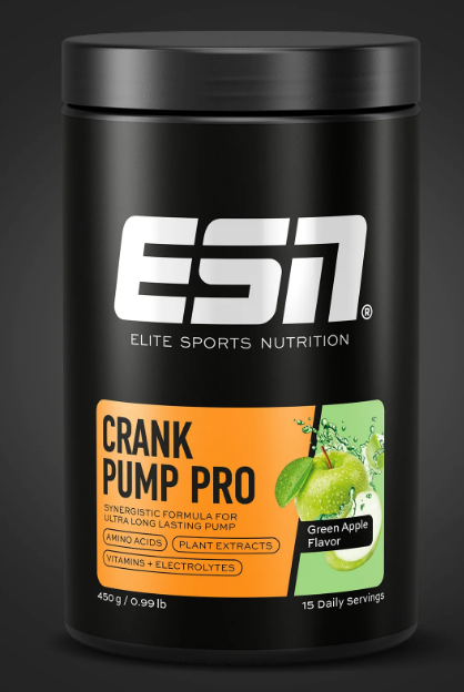 ESN Crank Pump Pro Mela Verde | Pre-Workout Avanzato