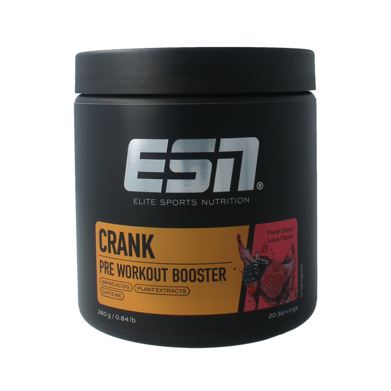 ESN Crank Pre-Workout Booster Fresh Berry Juice - Energia e Focus
