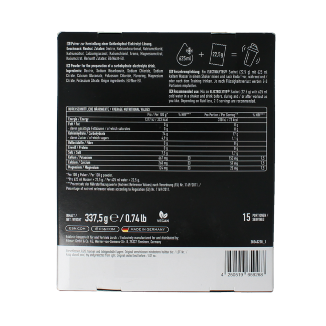 Electrolytes pro neutre 337,5 g