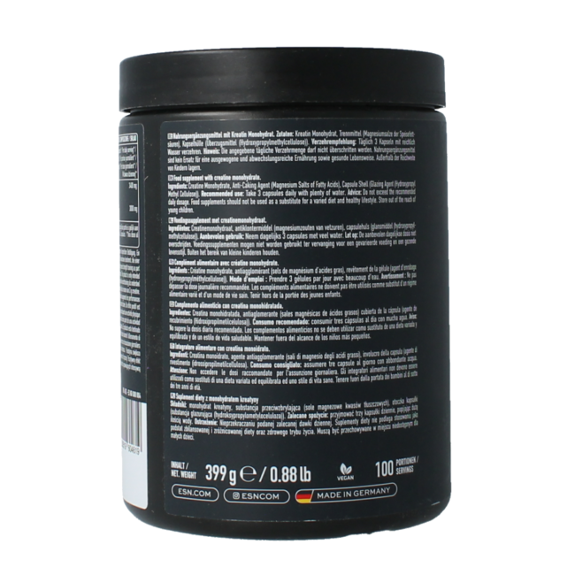 Ultrapure creatine monohydrate 300 Cápsulas