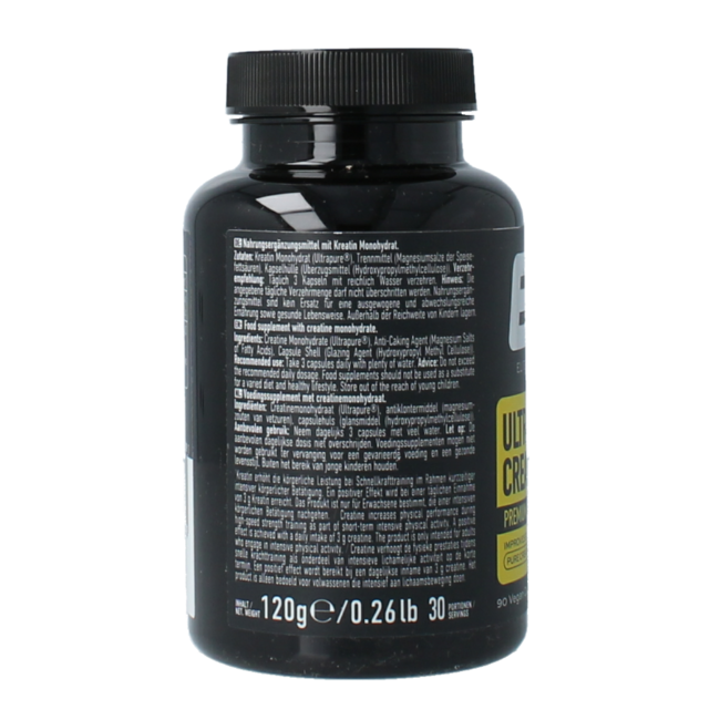 Ultrapure creatine monohydrate 90 gélules