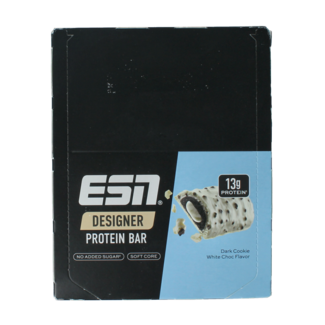 ESN Barrita de chocolate blanco con galleta negra 45g 12 unidades