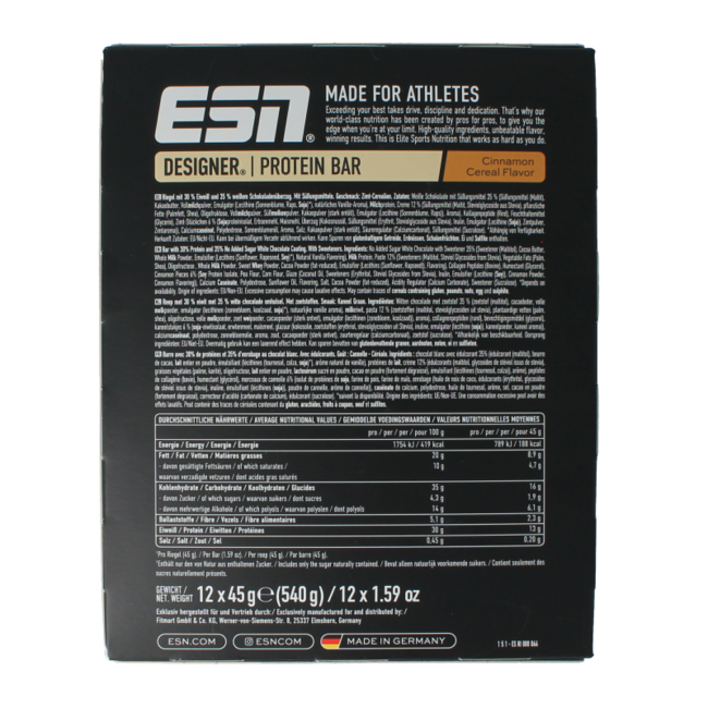 Baton zbożowy cynamonowy 45g 12 Sztuk