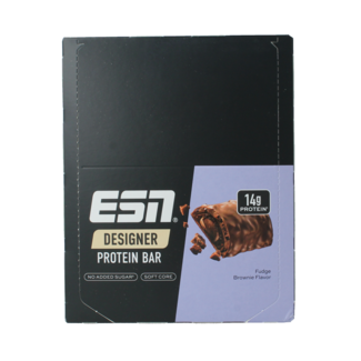 ESN Barre de brownie au fudge 45g 12 pièces