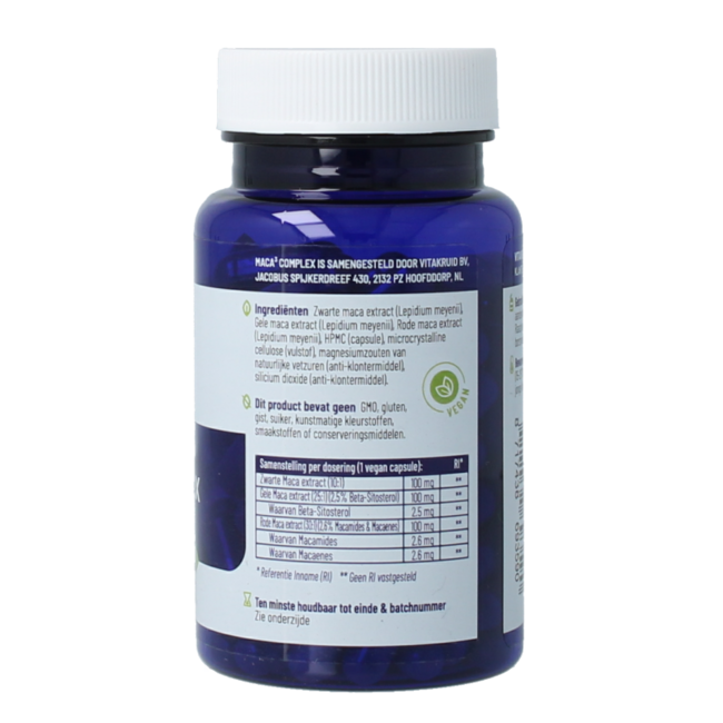 Maca complex nero/giallo/rosso 90 Capsule vegetariane