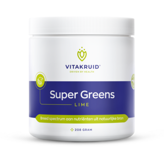 Vitakruid Vitakruid Super greens lime incl. probiotics and enzymes 208 Gram
