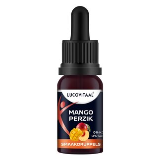 Lucovitaal Lucovitaal Flavour drops mango peach 20 Millilitres