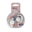 Sucette glow dynamique 0-6 mois ivoire/rose poudré 2 Pièces